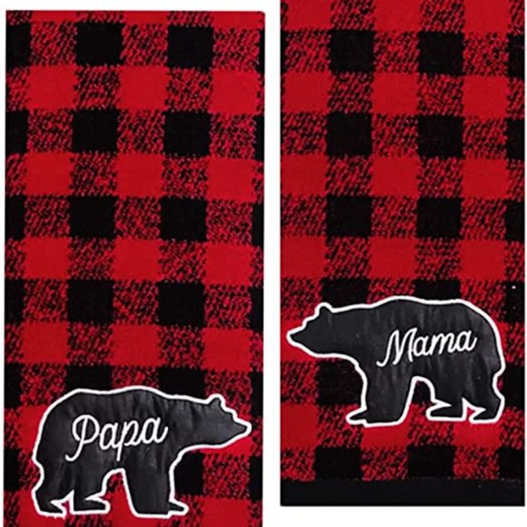 St. Nicholas Square Christmas Bath Hand Towels Set Of 2 NWT - Picture 2 of 2